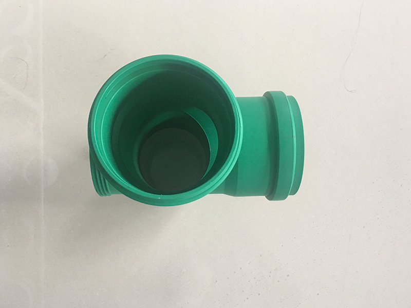 PP fitting mould collapsible Tee whit inspection door